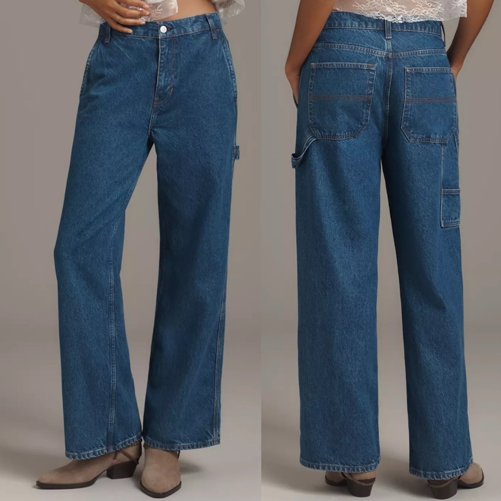 Reformation Diego Mid Rise Baggy Utility Jeans